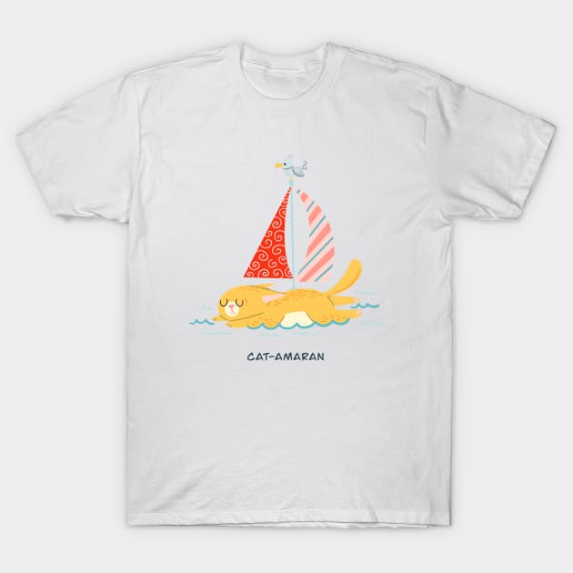 catamaran T-Shirt by Angela Sbandelli Illustration and Design